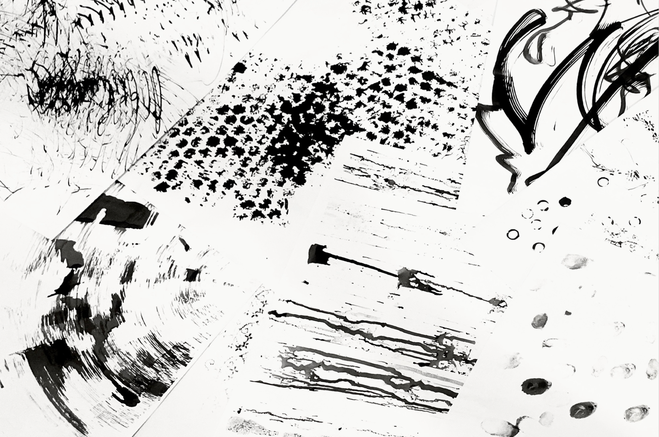 mark making with ink